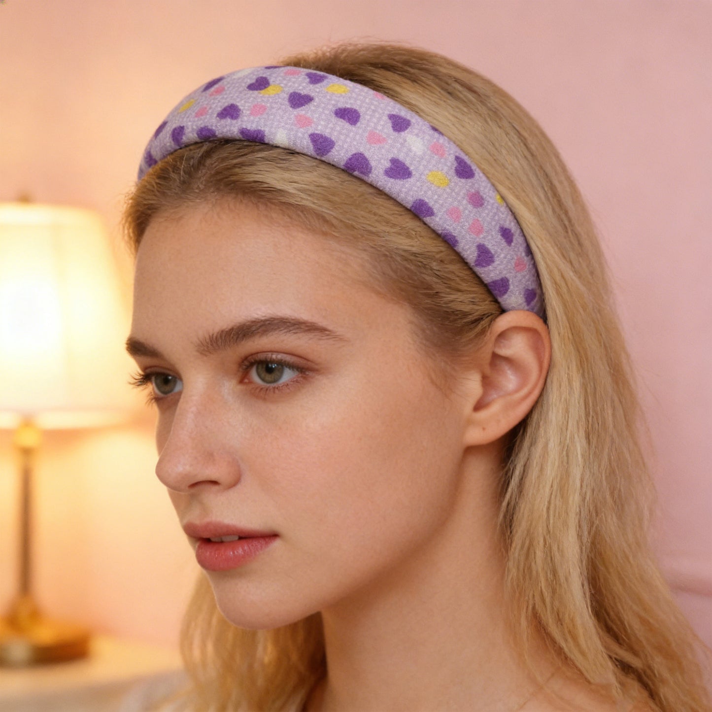 dots heart high cranial hairband