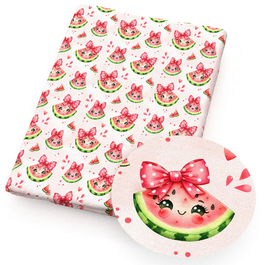 watermelon bowknotbows pink series fabric