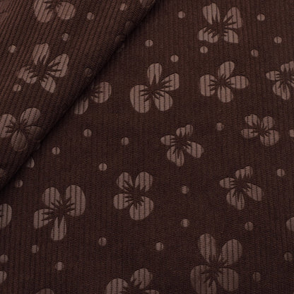 Flower Corduroy Polyester Velvet Fabric,19.68X59inch, Pre-Cut Quilting Material for DIY Wallet Crafts DIY Craft For Small Bags, Cushions, Wallets, Toys, Coin Purses Patchwork, Handmade Doll Breathable