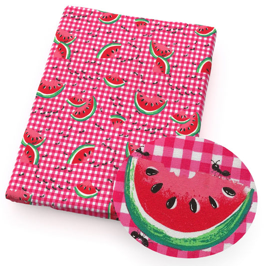 antants plaid watermelon fabric