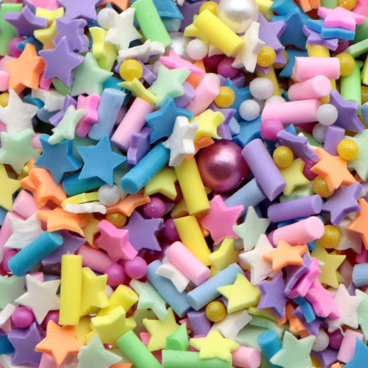 20g/pack Mixed Nail Art Polymer Clay Slices & Faux Pearl Beads - Star Flower Shaped,Unscented - Slime Charms for Resin, Lip Gloss DIY, Nail Art & Crafts