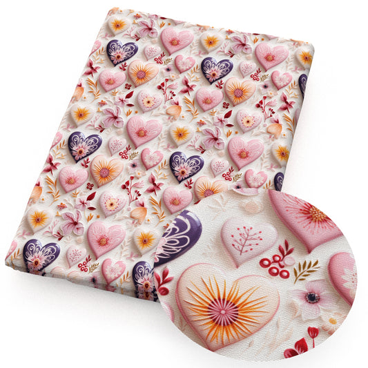 heart love fabric
