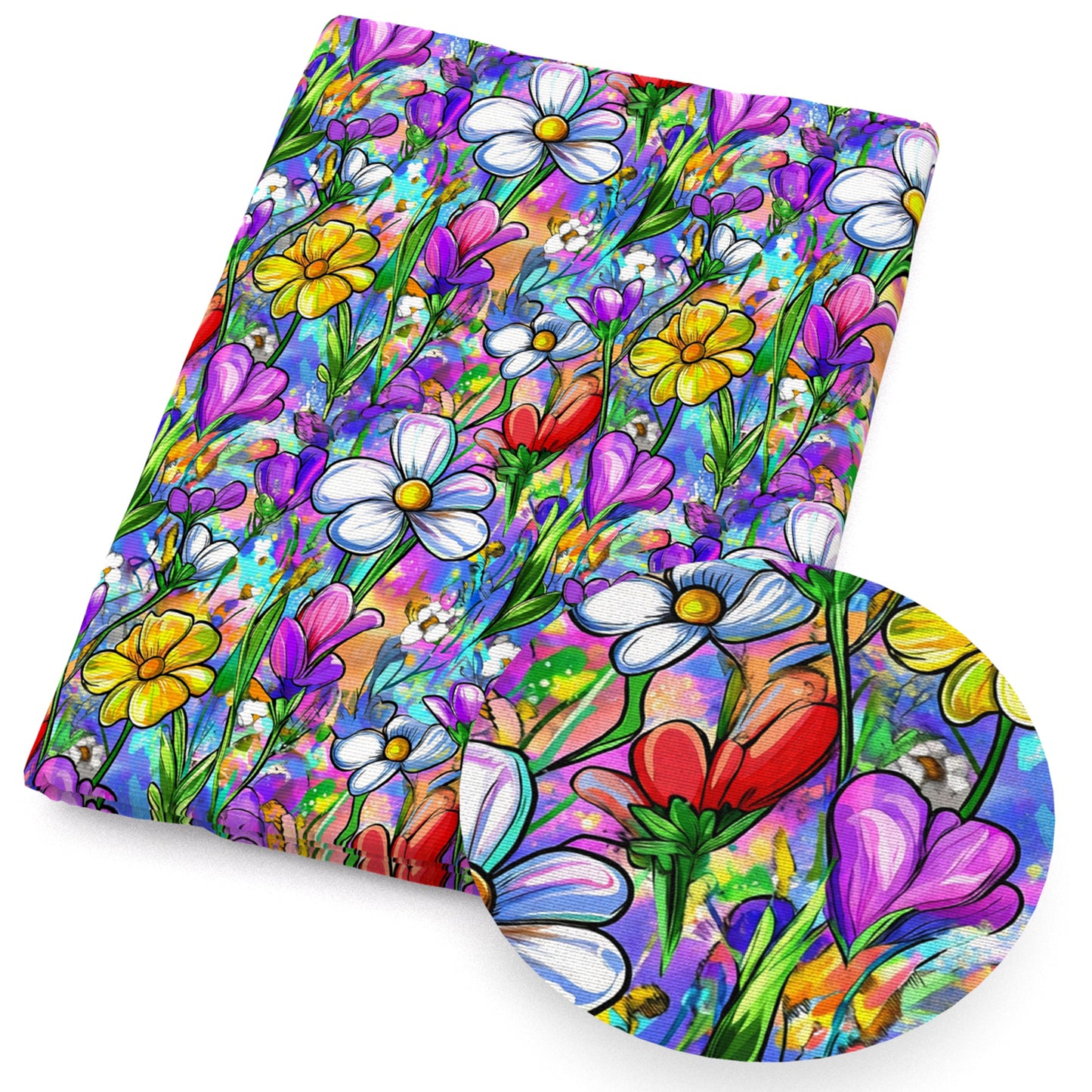 flowerfloral rainbow color fabric