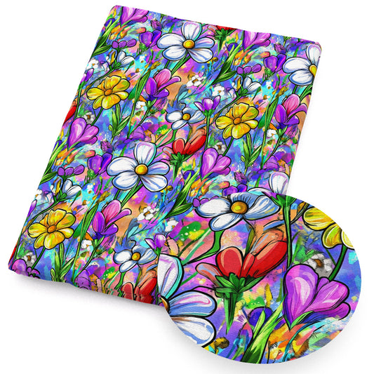 flowerfloral rainbow color fabric