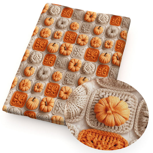 imitation embroidery series pumpkin fallautumn fabric