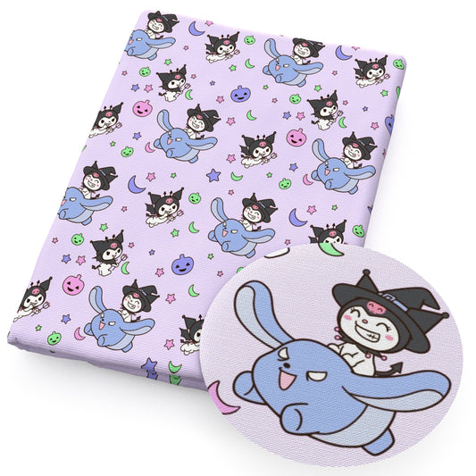 star starfish pumpkin halloween fabric