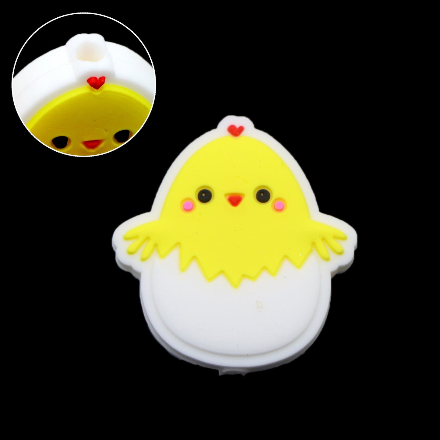 1PC Chicken Gnome Rabbit Bunny Easter Silicone Beads for Jewelry Making, DIY Beading, Key Bag Chain, Bracelet, Necklace, Beaded Pen Decors, and Home Decoration Accessories
