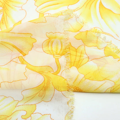1Pc flower Chiffon Fabric - 58.27x19.68inch(148x50cm) Pre-cut Fabric,Perfect for DIY Sewing,Bags,Party Decor, Tablecloths, Gift Wrapping,Cushions & Furniture Covers
