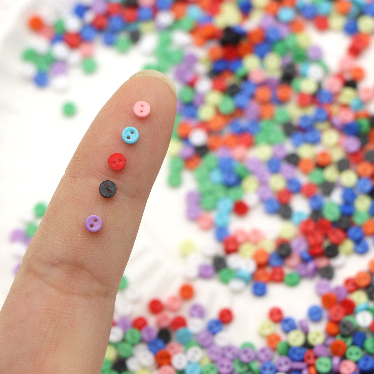 100pcs Mix Color Mini Round Costume Buttons Assortment - Buttons for Dolls, Sewing, Crafting - 3mm Diameter, Multicolor, Perfect for DIY Projects, Fashion Accessories, and More