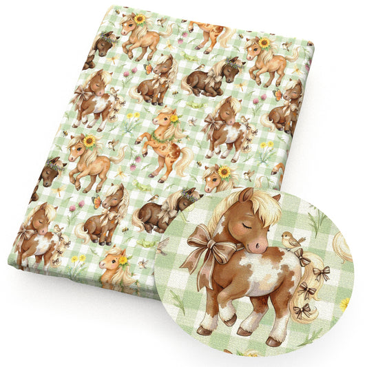 horse flowerfloral butterfly sunflower bird plaid grid fabric