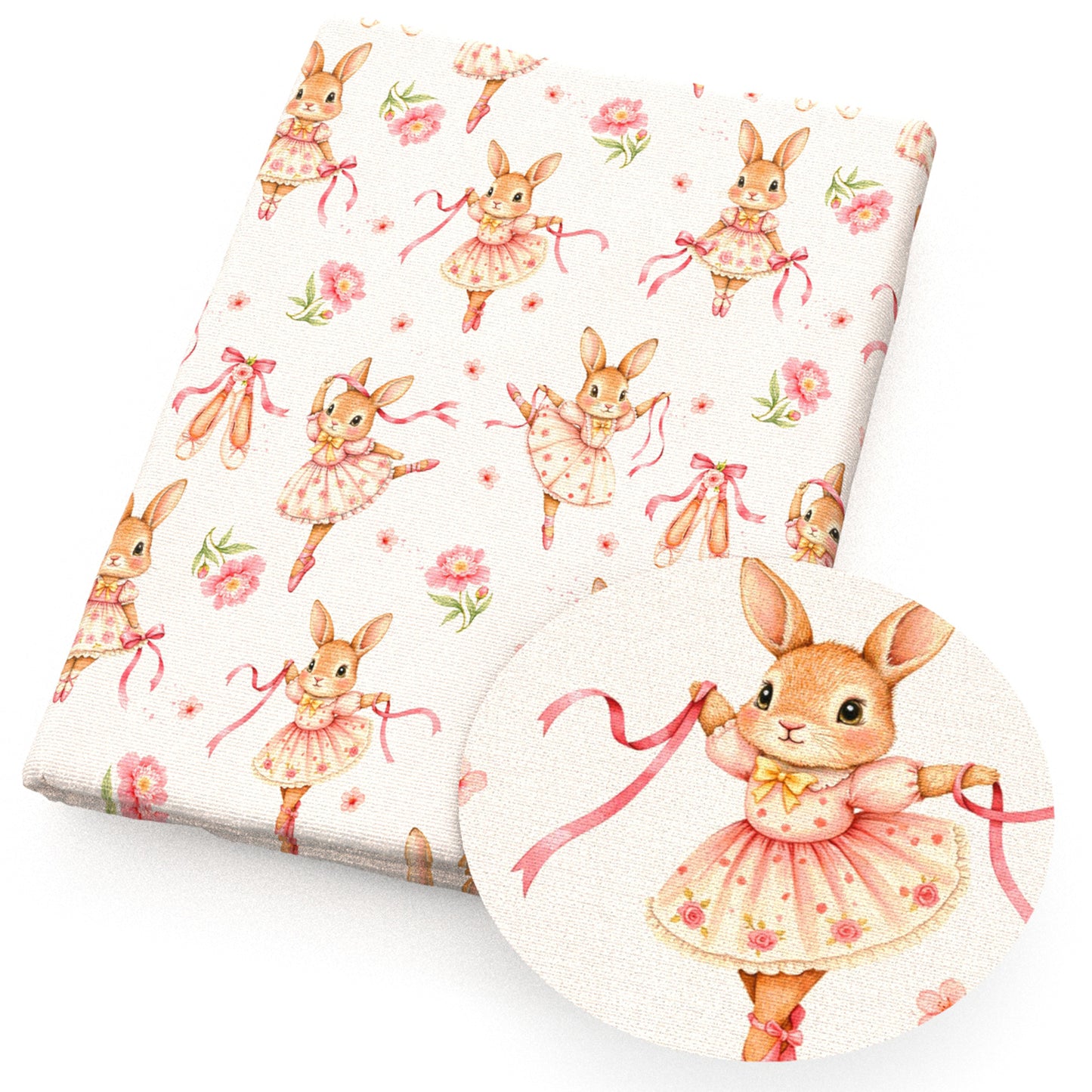 flowerfloral rabbit bunny shoes fabric