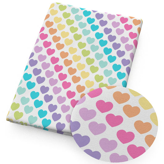 heart love valentine's day fabric