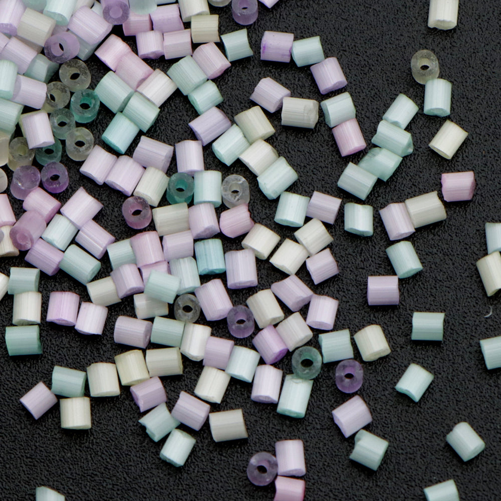 10g/pack H/0 Cylinder Miyuki Seed Beads Plain Solid Color Loose Spacer Acrylic Beads with Hole for Jewelry Making DIY Bracelet Necklace Chain Earrings Charm Bangle Decors Craft Accessorie