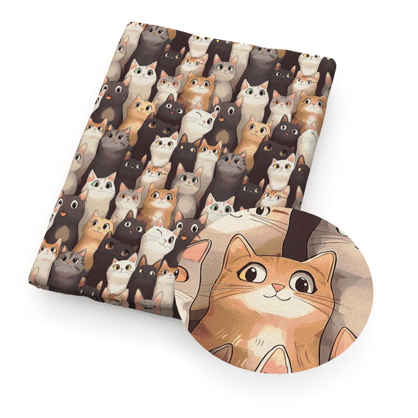 cat animals fabric
