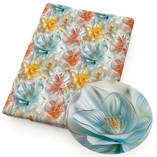 crystal flower fabric