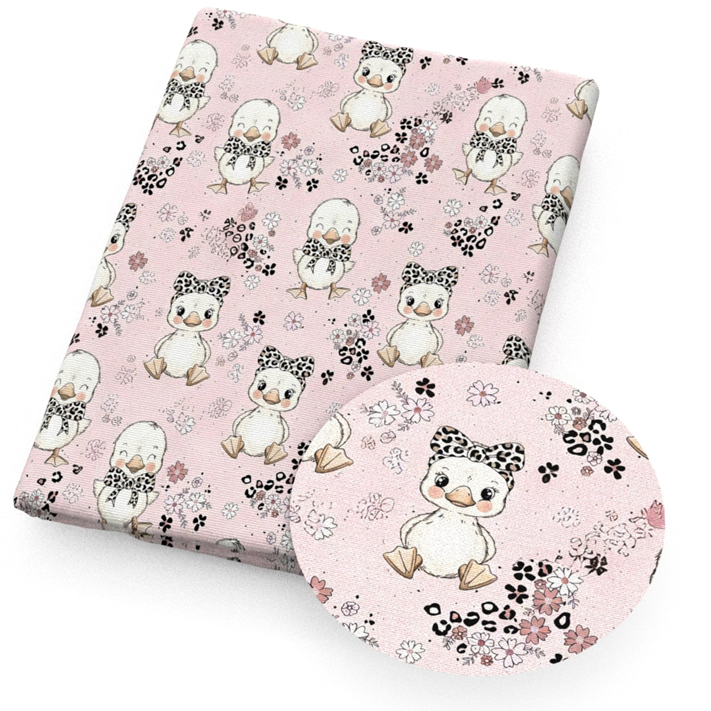 duck leopard cheetah bowknotbows flowerfloral fabric
