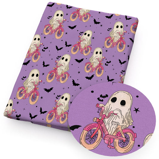 halloween bat skull ghost skeleton bones fabric