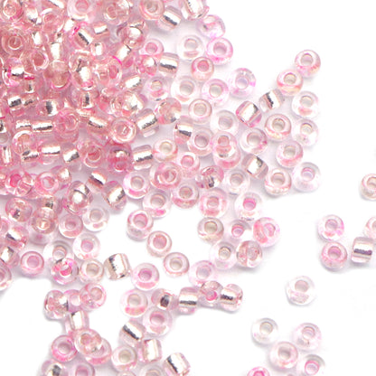 10g/pack 12/0 Transparent Miyuki Seed Beads Plain Solid Color Loose Spacer Acrylic Beads with Hole for Jewelry Making DIY Bracelet Necklace Chain Earrings Charm Bangle Decors Craft Accessorie