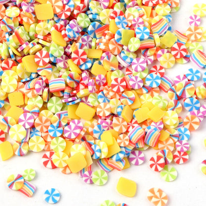 10g/pack Vibrant Candy Cane Nail Art Polymer Clay Slices-Unscented,DIY Crafting Supplies for Phone Case Decoration, Festive Nail Art Design, Christmas Crafting Accessories, and Creative Jewelry Making - Perfect for Holiday Season