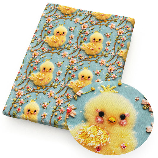 imitation embroidery series turkey chicken flowerfloral fabric