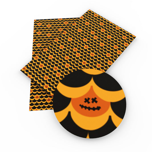 fish scalesmermaid scales halloween pumpkin fabric