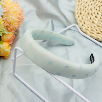 offset printing heart organza high cranial hairband