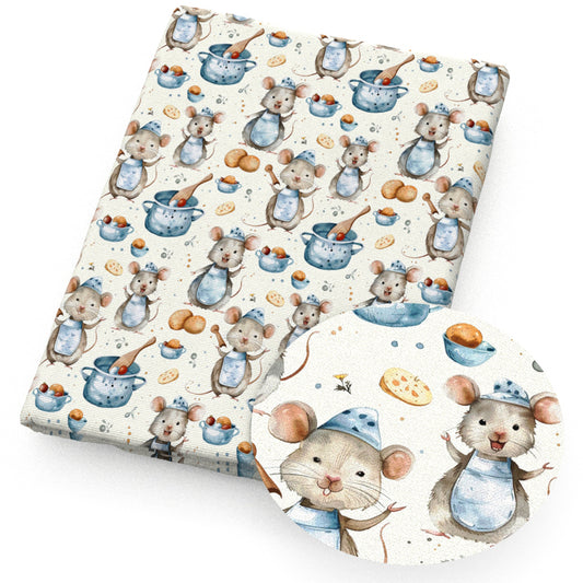 mouse food potatoes fabric