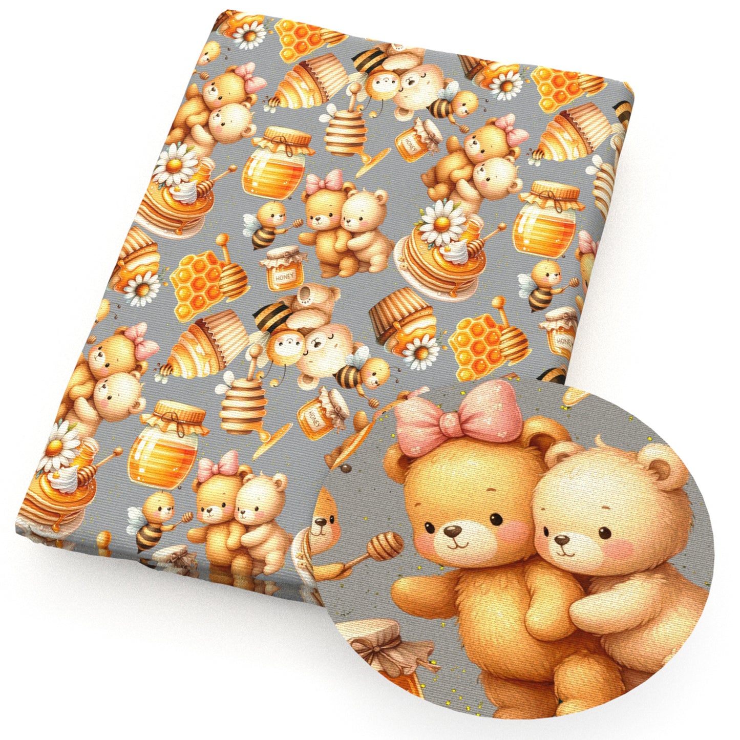 bee honey cake cupcake ice creampopsicle fabric