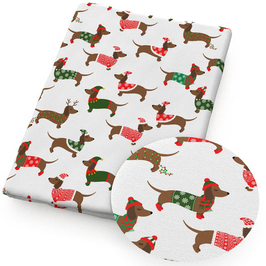 dogpuppy christmas day fabric