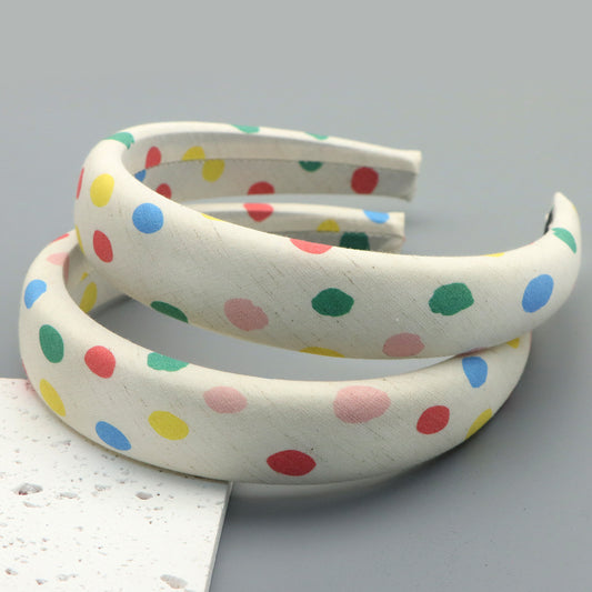 Rainbow Dots Headband