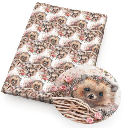 1Pc hedgehog series Quilting Fabric-17.7x19.68inch(45x50cm) Polyester Craft Fabrics DIY Handmade Precut For Patchwork Craft
