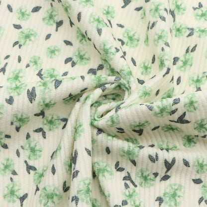 1Pc 59x19.68inch(150x50cm) flower Corduroy Fabric Velvet Stripe Fabric - Soft & Durable Polyester Material, Pre-Cut for DIY Sofa Covers & Handmade Projects