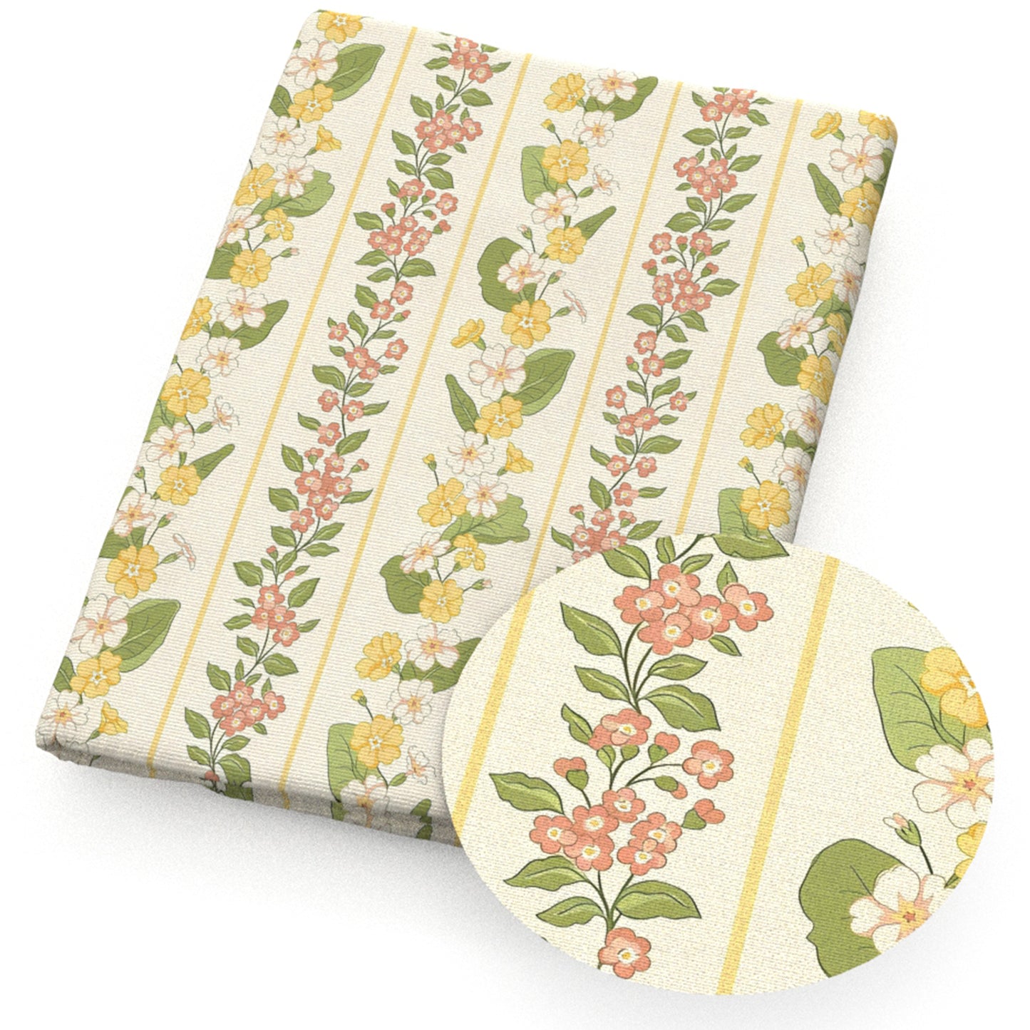 flowerfloral stripe fabric