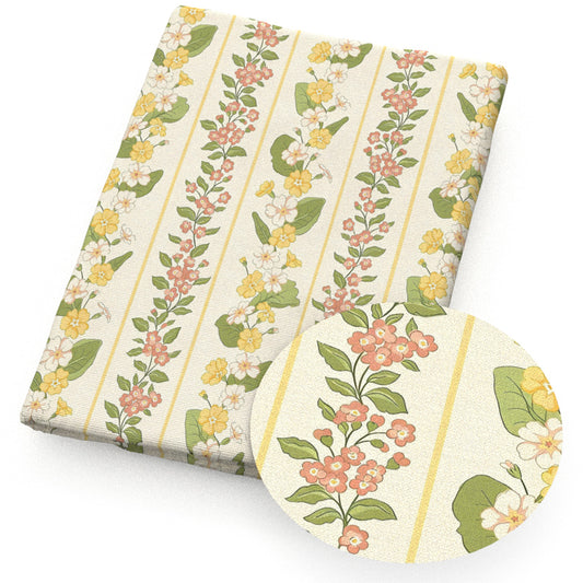 flowerfloral stripe fabric