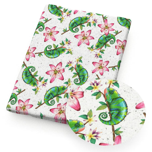flowerfloral lizards animals fabric