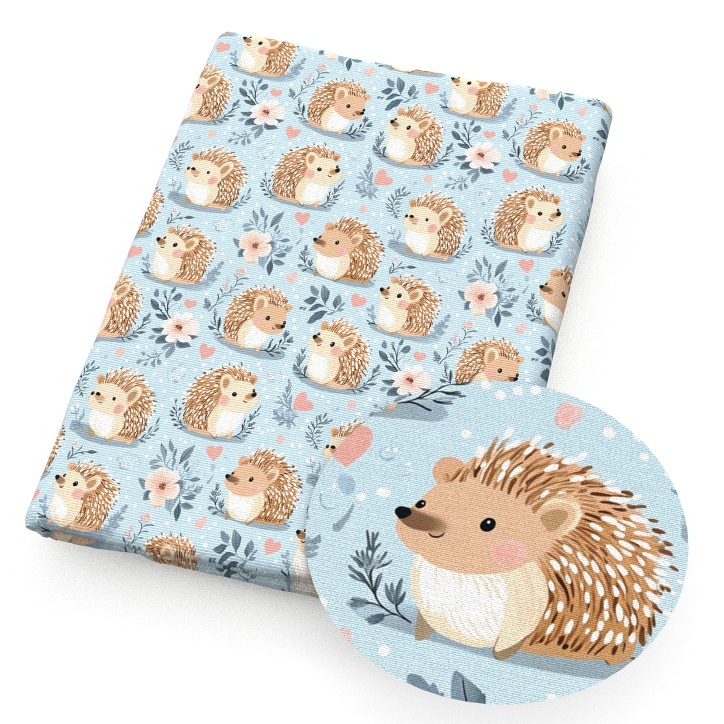 1Pc hedgehog series Quilting Fabric-17.7x19.68inch(45x50cm) Polyester Craft Fabrics DIY Handmade Precut For Patchwork Craft