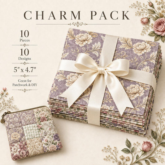 10Pc/Set Flower Series Fat Quarter Fabric, Pre-Cut Square Fabric Assort, Fabric Set, Craft Fabric, Handmade DIY Patchwork Fabric,Home Quilting Sewing Fabric, Packaging Fabric, Scrapbooking Craft Hobbyist
