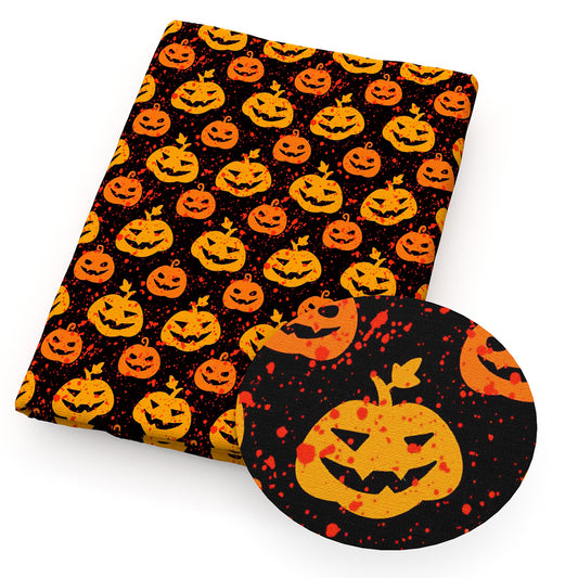 halloween pumpkin blood fabric