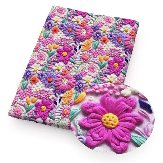 imitation embroidery series flowerfloral fabric