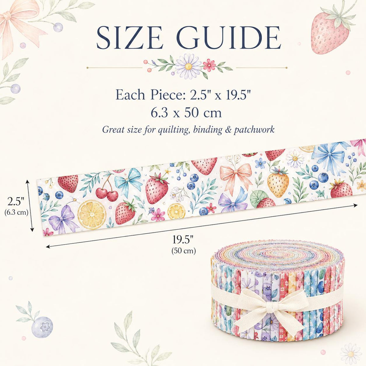 10pcs Vintage Strawberry Fruit Watermelon Pattern Purple Jelly Roll Fabric Strips 2.5X19.7inch Pre-cut 100% Polyester for Patchwork Quilts, Table Runners, Placemats, Tote Bags, Storage Pouches, Makeup Bags, Coasters, Quilt Blocks & Binding