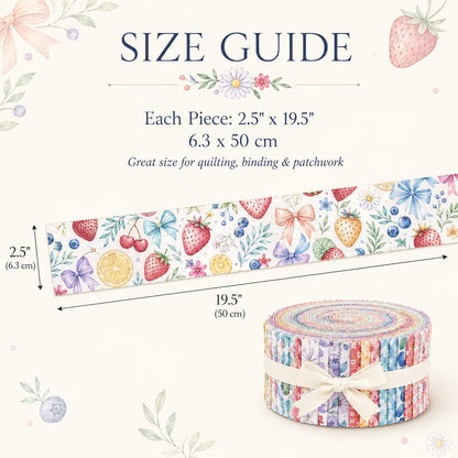 10pcs Vintage Strawberry Fruit Watermelon Pattern Purple Jelly Roll Fabric Strips 2.5X19.7inch Pre-cut 100% Polyester for Patchwork Quilts, Table Runners, Placemats, Tote Bags, Storage Pouches, Makeup Bags, Coasters, Quilt Blocks & Binding