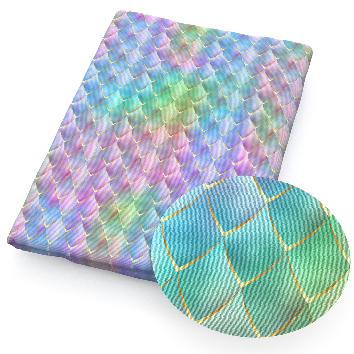 fish scalesmermaid scales gradient color rainbow color fabric