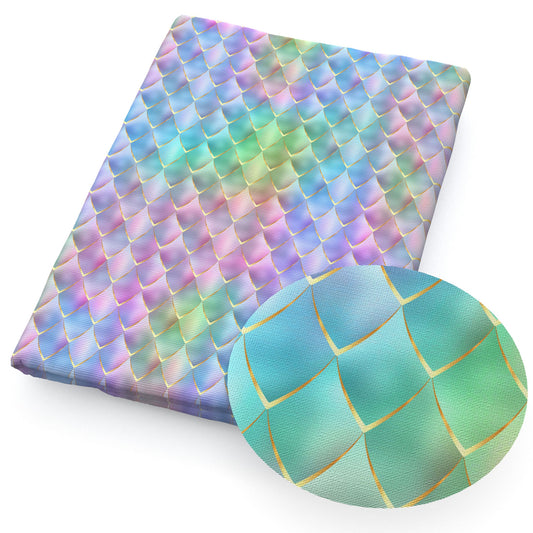 fish scalesmermaid scales gradient color rainbow color fabric