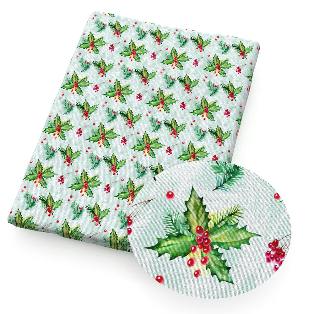 christmas day plant leaf leaves tree holly fabric