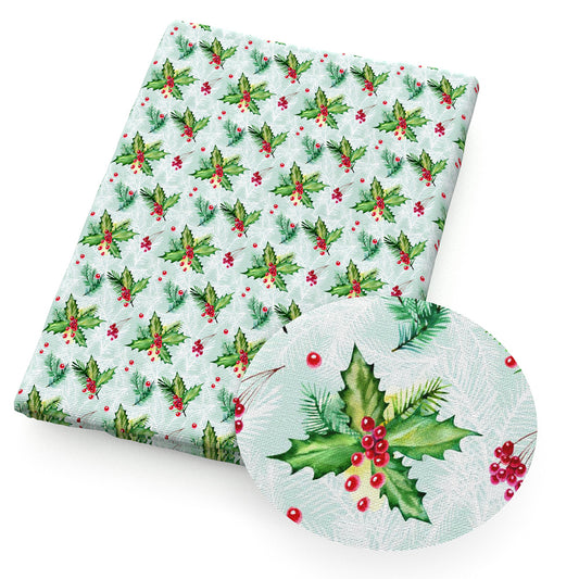 christmas day plant leaf leaves tree holly fabric