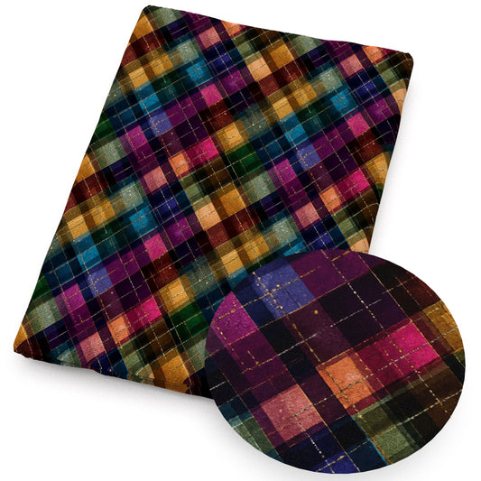 plaid grid gingham tartan buffalo plaid stripe color series fabric