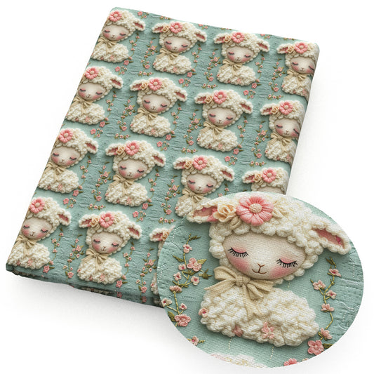 imitation embroidery series sheep fabric