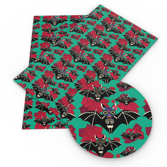 flowerfloral halloween bat fabric