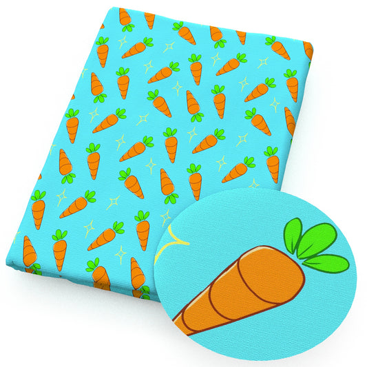 carrot easter bunny fabric