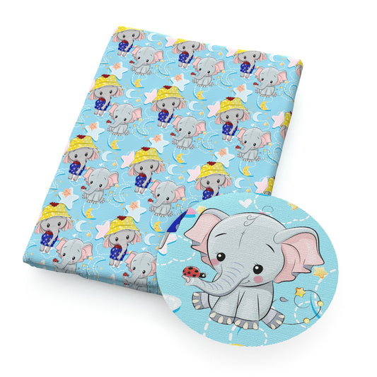 elephant star starfish moon fabric